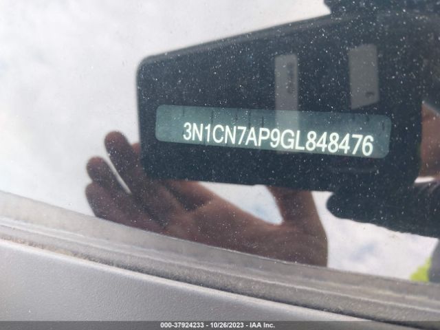 3N1CN7AP9GL848476 Nissan Versa S Plus