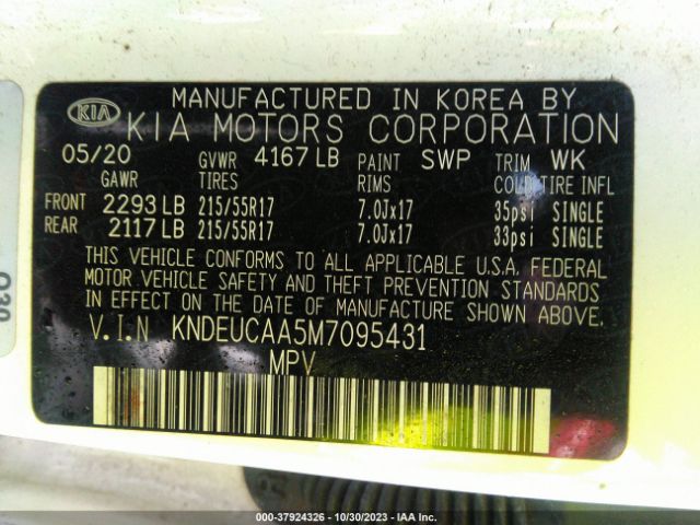 KNDEUCAA5M7095431 KIA SELTOS S