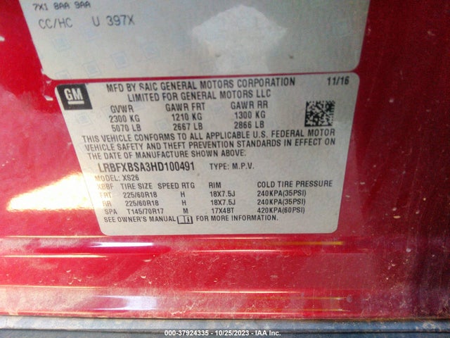 Buick Envision Essence 2017 LRBFXBSA3HD100491 Image 9