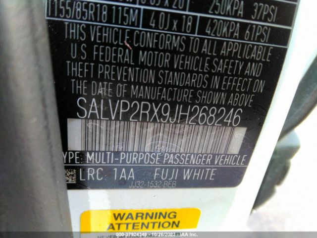SALVP2RX9JH268246 Land Rover Range Rover Evoque Se/se Premium