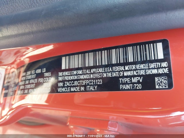 Jeep Renegade Trailhawk 2015 ZACCJBCT3FPC21123 Image 9