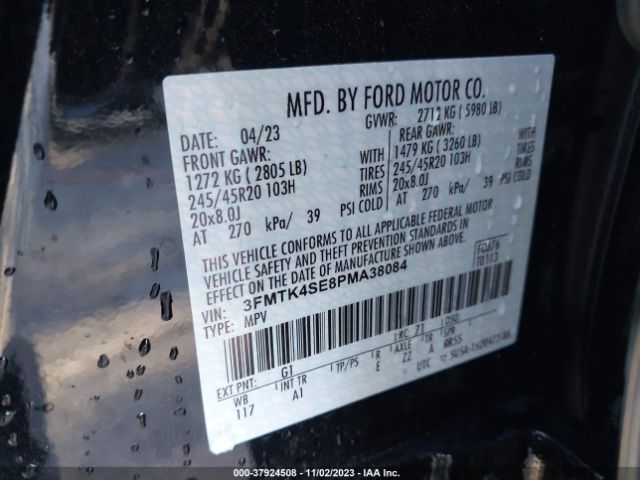 2023 FORD MUSTANG MACH-E 3FMTK4SE8PMA38084 Photo 8