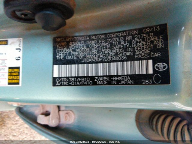 2013 TOYOTA PRIUS PLUG-IN JTDKN3DP7D3048036 Photo 8