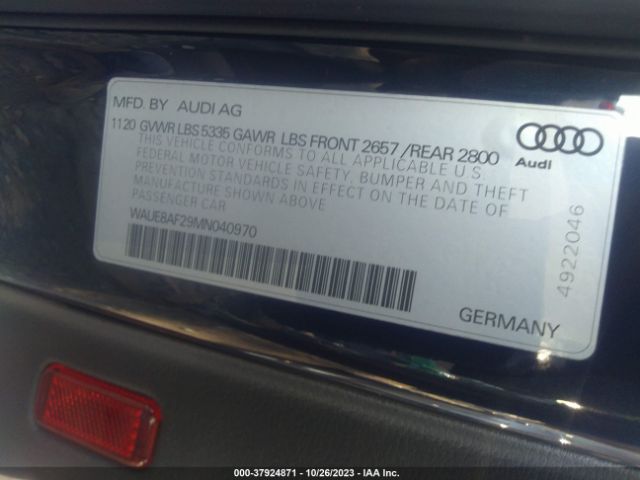 2021 AUDI A6 SEDAN WAUE8AF29MN040970 Photo 8