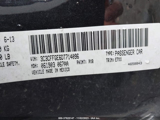 2013 FIAT 500E 3C3CFFGE6DT714096 Photo 8
