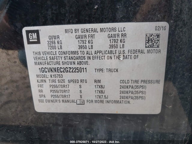 Chevrolet Silverado 1500 Ls 2016 1GCVKNEC2GZ225011 Image 9