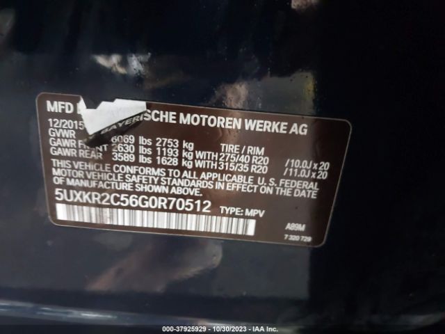5UXKR2C56G0R70512 BMW X5 Sdrive35i