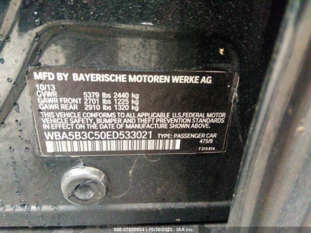 2014 BMW 535I WBA5B3C50ED533021 Photo 8