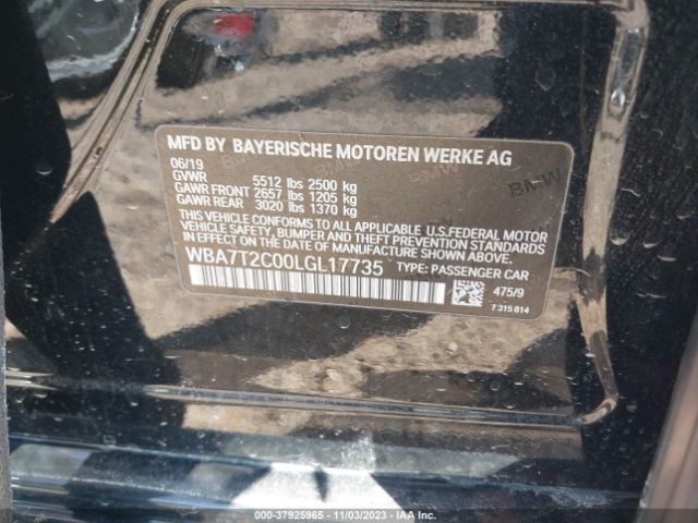 WBA7T2C00LGL17735 BMW 7 Series 740i