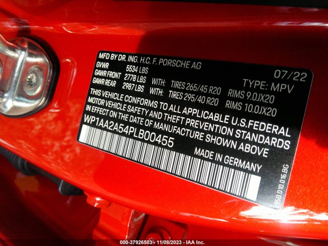 2023 PORSCHE MACAN WP1AA2A54PLB00455 Photo 8