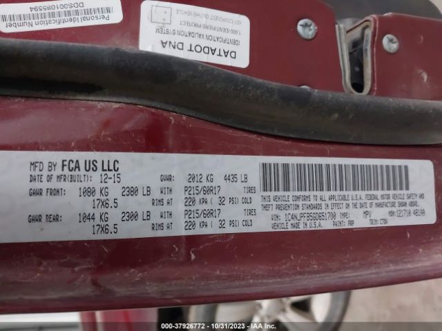 1C4NJPFB5GD651700 Jeep Patriot Latitude