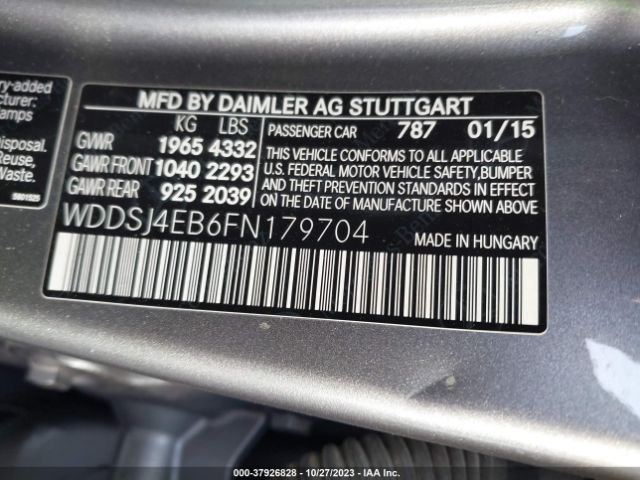 2015 MERCEDES-BENZ CLA 250 WDDSJ4EB6FN179704 Photo 8
