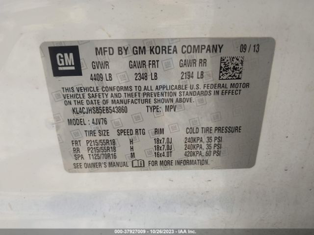KL4CJHSB5EB543860 Buick Encore Premium
