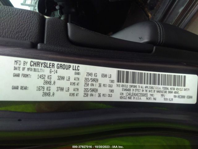 1C4RJEAG4EC556055 Jeep Grand Cherokee Altitude