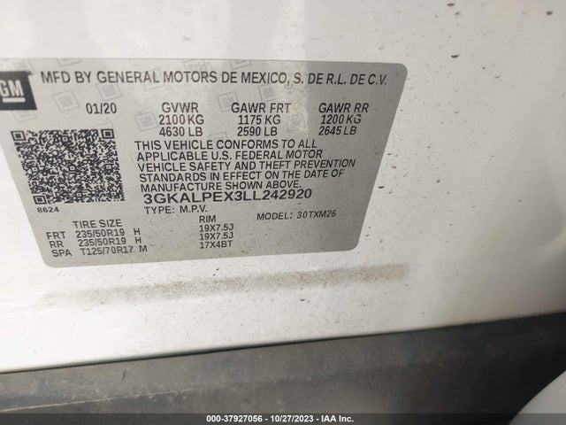 GMC Terrain Fwd Slt 2020 3GKALPEX3LL242920 Image 9