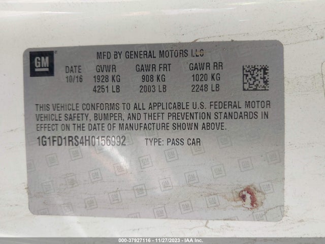 Chevrolet Camaro 2lt 2017 1G1FD1RS4H0156992 Image 9