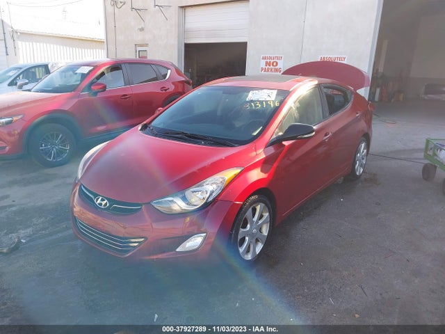 2012 HYUNDAI ELANTRA LIMITED PZEV VIN: KMHDH4AE0CU313196