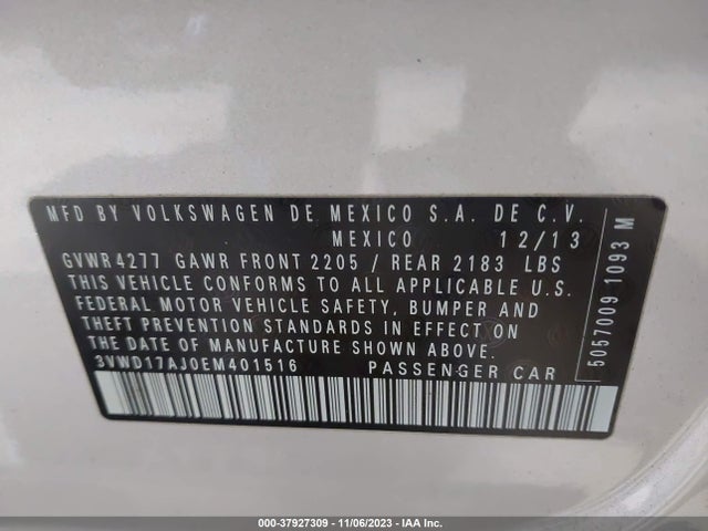 3VWD17AJ0EM401516 Volkswagen Jetta 1.8t Se
