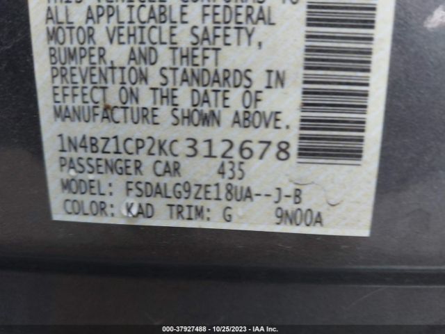 1N4BZ1CP2KC312678 Nissan Leaf Sl Plus