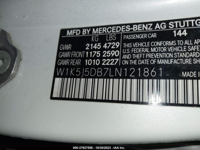 2020 MERCEDES-BENZ AMG CLA 45 W1K5J5DB7LN121861 Photo 8