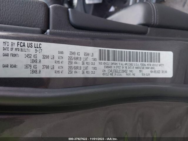 1C4RJFBG2JC128452 Jeep Grand Cherokee Limited