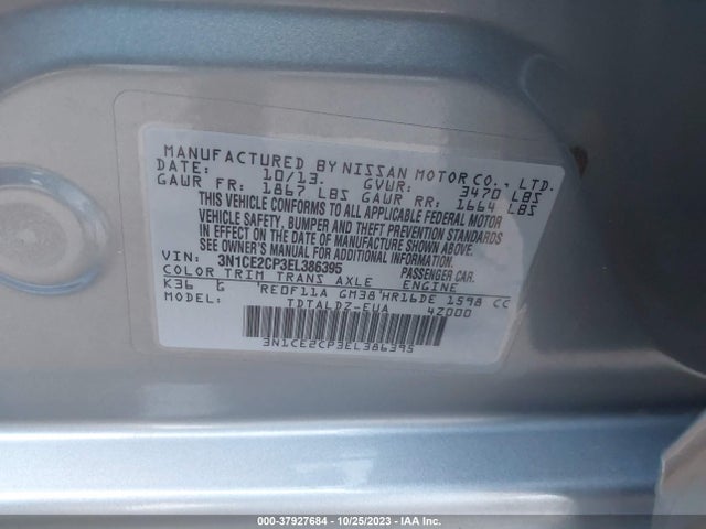 Nissan Versa Note Sv 2014 3N1CE2CP3EL386395 Image 9