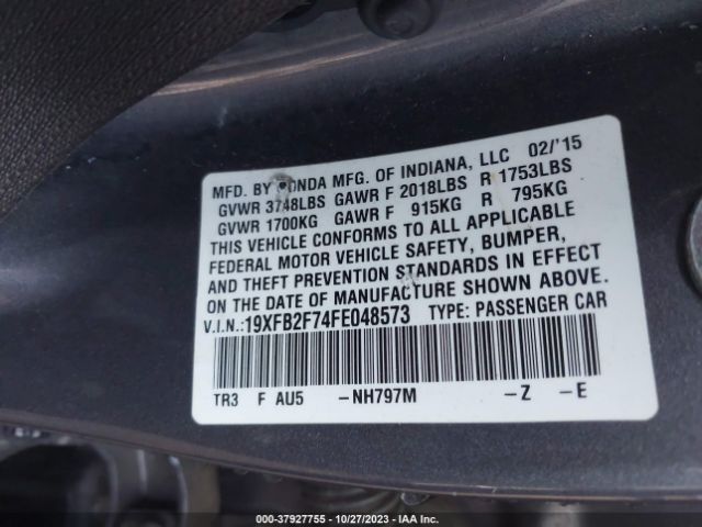 19XFB2F74FE048573 Honda CIVIC SE
