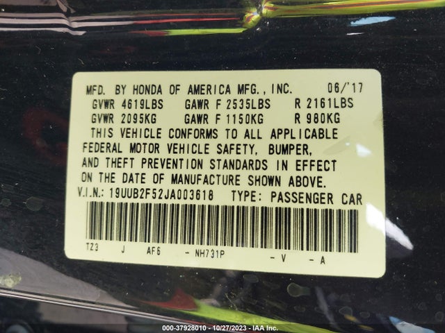 19UUB2F52JA003618 Acura Tlx Tech Pkg