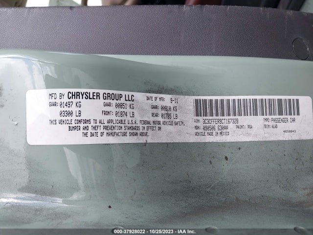 2012 FIAT 500 3C3CFFER9CT167328 Photo 8