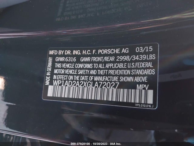 2016 PORSCHE CAYENNE WP1AD2A2XGLA72027 Photo 8