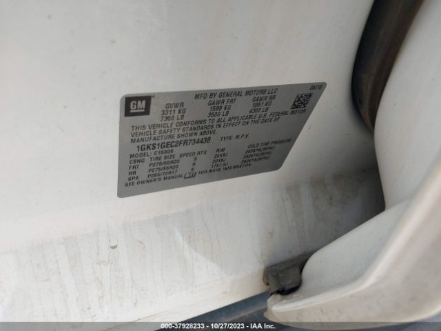 1GKS1GEC2FR734438 GMC Yukon Xl Sle