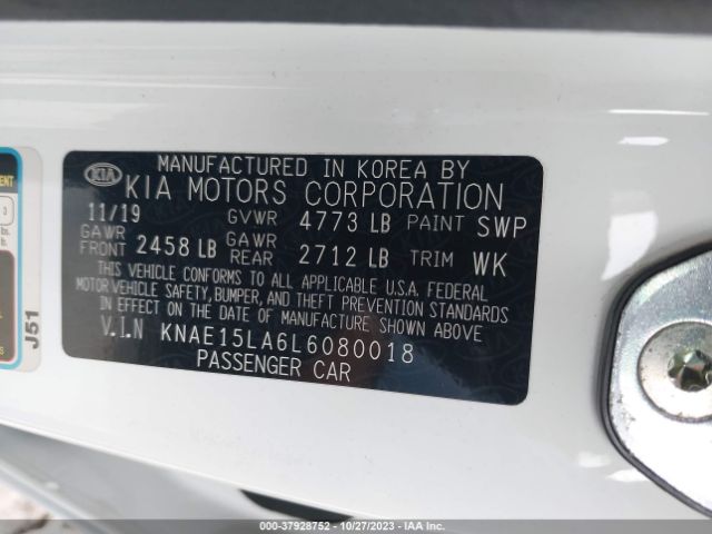 KNAE15LA6L6080018 KIA Stinger Gt-line
