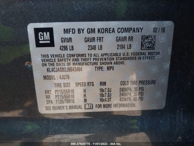 KL4CJASB2JB643464 Buick Encore Preferred