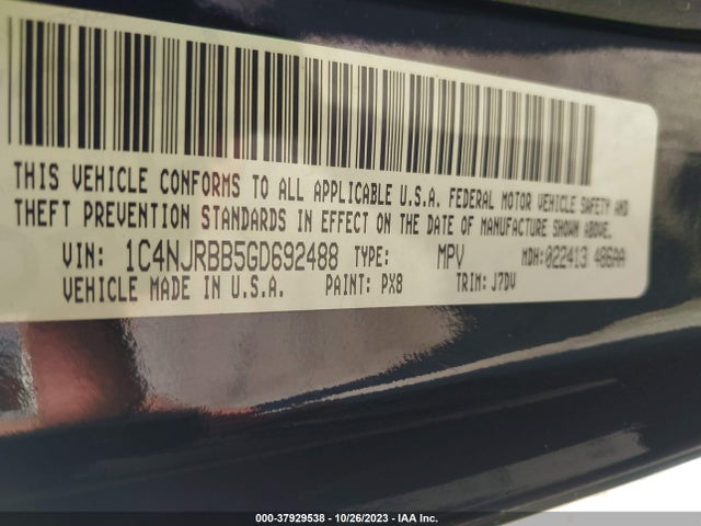 1C4NJRBB5GD692488 Jeep Patriot 75th Anniversary
