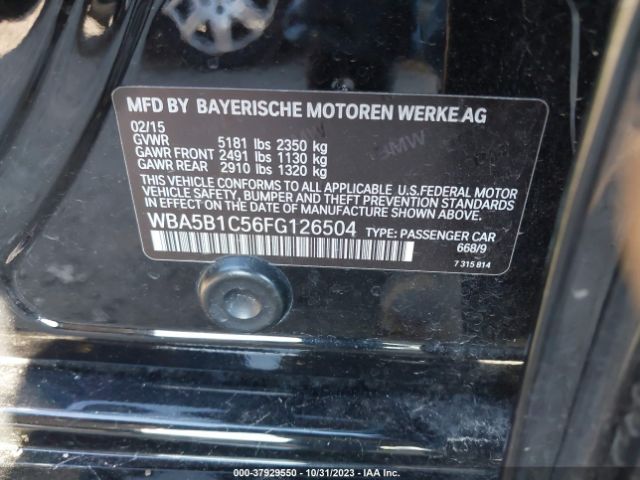 WBA5B1C56FG126504 BMW 535i