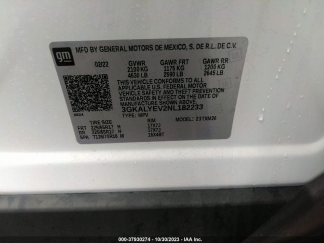 3GKALYEV2NL182233 GMC Terrain At4