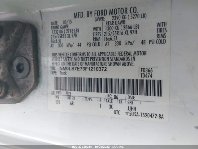 Ford Transit Connect Xl 2015 NM0LS7E73F1210372 Image 9
