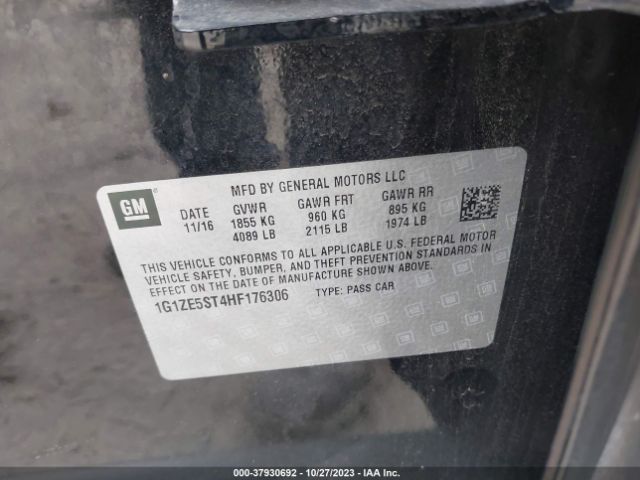 2017 CHEVROLET MALIBU 1G1ZE5ST4HF176306 Photo 8