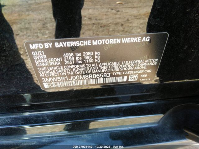 2021 BMW 330I 3MW5R1J00M8B86583 Photo 8