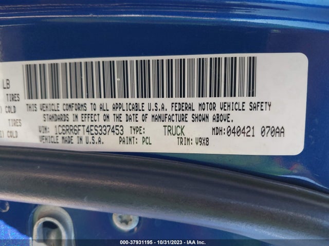 1C6RR6FT4ES337453 RAM 1500 Express