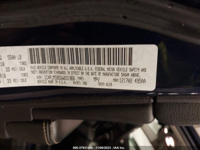 Jeep Cherokee Limited 2016 1C4PJMDB5GW231966 Image 9