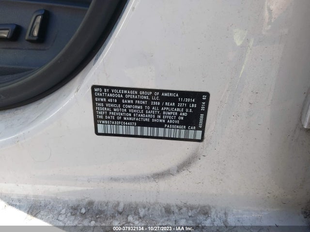 1VWBS7A32FC044073 Volkswagen Passat 1.8t Sport
