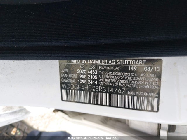 WDDGF4HB2ER314767 Mercedes-Benz 2014