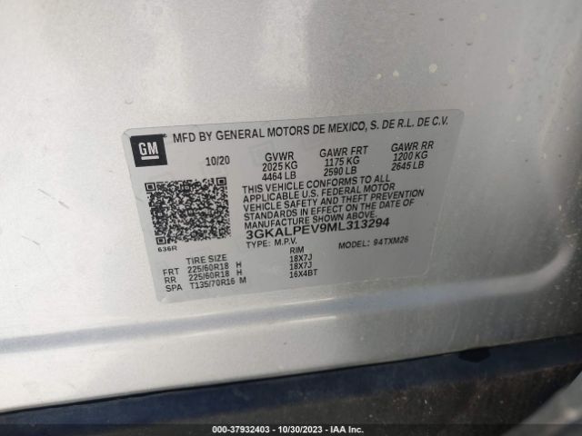 3GKALPEV9ML313294 GMC Terrain Slt