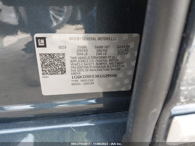 1G6KD5RS3KU129556 Cadillac Ct6 Premium Luxury