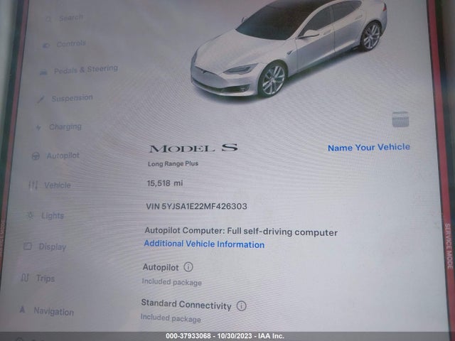 Tesla Model S Long Range Dual Motor 2021 5YJSA1E22MF426303 Image 14