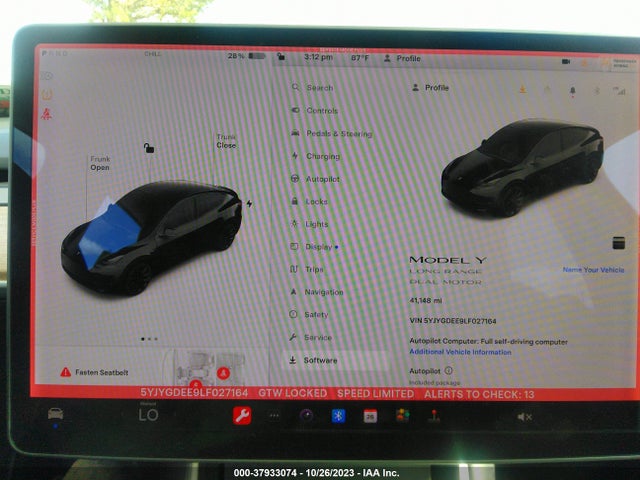 5YJYGDEE9LF027164 Tesla Model Y Long Range