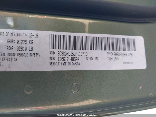 Dodge Charger Scat Pack 2020 2C3CDXGJ5LH116713 Image 9