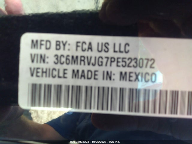 2023 RAM PROMASTER CARGO VAN 3C6MRVJG7PE523072 Photo 8