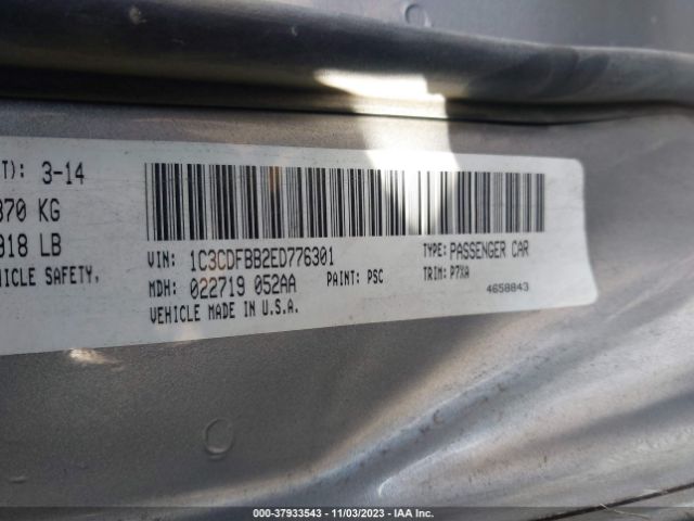 1C3CDFBB2ED776301 Dodge DART SXT
